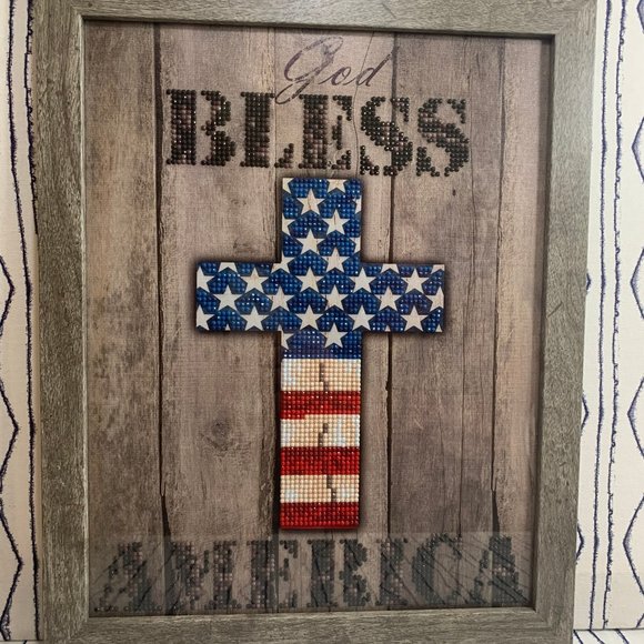 ⭐️ Patriotic Framed Diamond Art - Picture 2 of 8